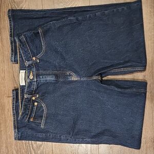 Abercrombie & Fitch Curve Love High Rise 90’s Relaxed Fit Jeans - Dark Blue